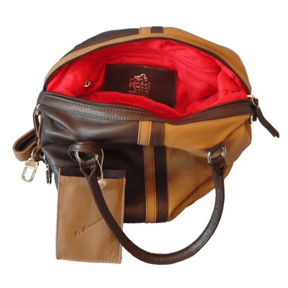 Bruno Rossi Tote/Shoulder Bag - Camel Brown - Picture 3 of 3